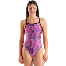 Arena Snakeskin Challenge Kadın Pembe Yüzücü Mayosu 010156590