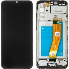 Cepaks Samsung Galaxy A02S Siyah Dokunmatik Flycdı LCD Ekran Panel