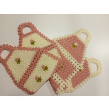 Banu Home Banuhome El Örgüsü Sırt Lifi 2’li Set – Uzun Askılı Banyo Sırt Kesesi Pudra Lif