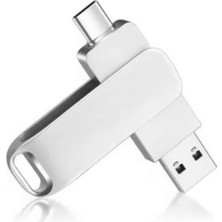 Golden Tech 2 In 1 Çift Taraflı Type-C USB 2.0 Metal USB Bellek