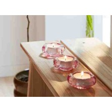 Ikea Bladfagel 3 Adet Pembe Mum Tabağı 3 cm Bs Dijital Mağazacılık