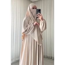 Atelier Cheval Ayrobin Sufle Ferace Takımı, Umre Hac, Kadın Ferace, Tesettür Elbise Takım, Aerobin Elbise Takım