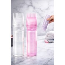 Synee Taraklı Saç Boyama Şişesi & Saç Bakım Yağı Uygulama Aplikatörü - Ölçekli Dip Boyası Aparatı 1 Adet