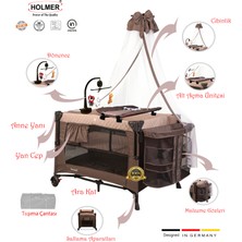 Holmer All In One ( Cibinlikli, Dönenceli, Alt Açma Ünüteli Oyun Parkı/Park Yatak )