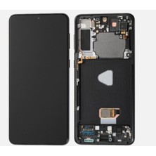 Cepaks Samsung Galaxy S21 Plus Çıtalı (Kasalı) OLED Siyah Dokunmatik Flycdı LCD Ekran Panel