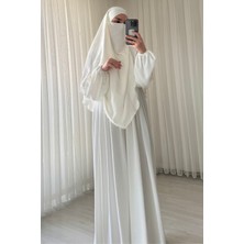 Atelier Cheval Ayrobin Sufle Ferace Takımı, Umre Hac, Kadın Ferace, Tesettür Elbise Takım, Aerobin Elbise Takım