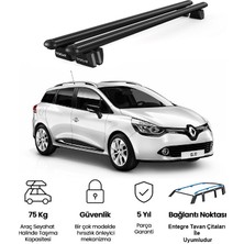 Today Auto Pençe Renault Clio Sport Tourer (2013-2022) Uyumlu Siyah Ara Atkı 109CM Port Bagaj Tavan Barı
