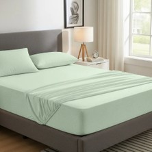 Orbit %100 Pamuk Çok Renkli Desenli Lastikli Çarşaf Seti (Çift Kişilik-Modern Tasarım-3 Parça)