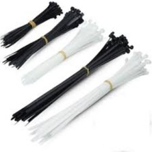 Ramart Çok Kaliteli Kablo Bağı Beyaz 7,6X550 mm 3 Paket (300 Adet)