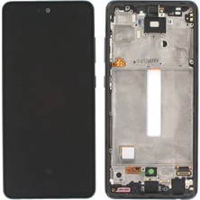 Cepaks Samsung Galaxy A52 Çıtalı (Kasalı) OLED Dokunmatik LCD Ekran Panel