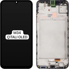 Cepaks Samsung Galaxy M34 5g Çıtalı (Kasalı) OLED Dokunmatik LCD Ekran Panel