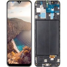 Cepaks Samsung Galaxy A30 Çıtalı (Kasalı) Dokunmatik LCD Ekran Panel