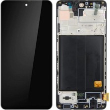 Cepaks Samsung Galaxy A51 Çıtalı (Kasalı) Dokunmatik LCD Ekran Panel