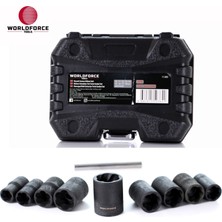 Worldforce World Force - Hasarlı Somun Sökme Seti 10 Parça 3/8''