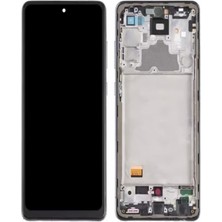 Cepaks Samsung Galaxy A72 Çıtalı (Kasalı) OLED Dokunmatik Flycdı LCD Ekran Panel