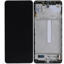 Cepaks Samsung Galaxy M52 5g Çıtalı (Kasalı) OLED Dokunmatik LCD Ekran Panel