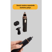 Astraltech USB Şarjlı Sessiz Burun ve Kulak Kılı Temizleme Cihazı
