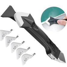 Noyiska 3'ü 1 Arada Fayans Derz Dolgu Kazıyıcı Sıyırıcı Silikon Sökücü ve Uygulayıcı Aparat Çok Amaçlı Bıçak