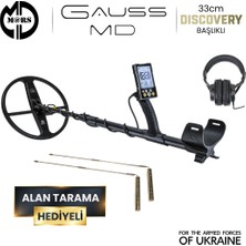 Mars Md Gauss Md Dedektör – Discovery 33CM Başlık + Kulaklık  Lagına Alan Tarama Hediyeli