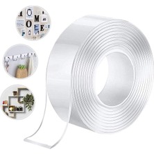 Soillium 2 Metre Çift Taraflı Nano Bant Teknolojili Süper Güçlü Band Extra Güçlü Duvar Çerçeve Taşıyıcı