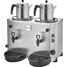 Remta 2 Demlikli Çay Otomatı 18 lt Hacim 3000 W Güç Metal Yapı ile Yüksek Performans