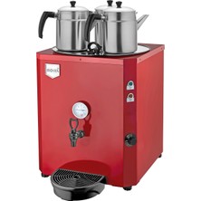 Remta 3 Demlikli 40 Lt Jumbo Çay Makinesi Şamandıralı Kırmızı - DE10S