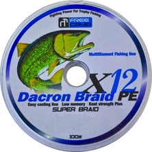 Freecamp Dakron 12 Braid Misina 0.50Mm 100Mt