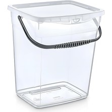 Skygo Life Q-Box 6 Litre Çok Amaçlı Şeffaf Saklama Kutusu – Kilitli Kapaklı, Saplı Deterjan ve Erzak Düzenleyici