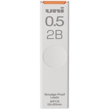 Uni Ball 0.5 mm Smudge Proof 2B Versatil Kalem Yedeği 40 Adet Temiz Yazım İçin Özel Formül