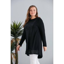 JOOQSTORE Siyah Penye Tunik