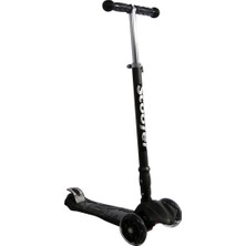 Xslide Çocuk Scooter Işıklı Tekerlek 120/80 mm Tekerlek Siyah Renk Popüler Kullanım