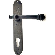 Magicool Antika Tarz Dekoratif Pirinç Taşra Yale Kapı Kolu - 220X35 Mm, Oksit