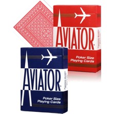 Bicycle Aviator Standart 2'li Oyun Kartı Kırmızı-Mavi Deste