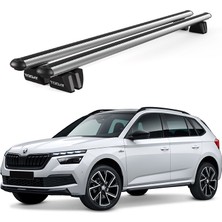 Today Auto Pençe Skoda Kamiq (2019 ve Sonrası) Uyumlu Gri Ara Atkı 109CM Port Bagaj Tavan Barı