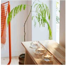 Ikea Bladfagel 3 Adet Saydam Cam Mum Tabağı 3 cm Bs Dijital Mağazacılık