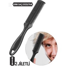 Turk 2 Jiletli Kırık Saç Sakal Düzletme Inceltme Tarağı