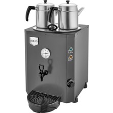 Remta 2 Demlikli 23 Lt Jumbo Çay Makinesi Şamandıralı Siyah - DE11S