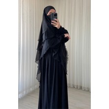 Atelier Cheval Prenses Takım, Ferace Sufle Takım, Medine Ipeği Elbise, Şifon Sufle, Hac, Umre