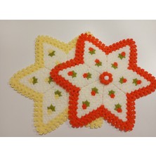 Banu Home Banuhome El Örgüsü Çiçek Desenli Banyo Lifi – Kabartmalı Yıldız Model Lif