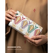 Zaytoon El Çantası,Filistin Nakışlı (Tatreez) El Çantası 10x19 cm