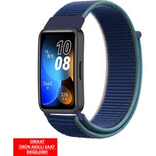 Dexmon Huawei Band 8 / 9 / 10 Uyumlu Hasır Örgü Ince Kumaş Cırtlı Kordon Bileklik