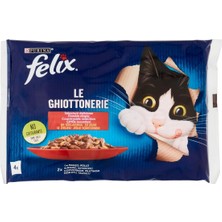 Üreticiniz Felix Multipack Sığır ve Tavuklu Yetişkin Yaş Kedi Maması 1 Adet 4X85 gr 481348