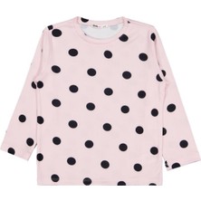 Civil Girls Puanlı 6-9 Yaş Pijama Takımı - Pudra