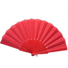 Magicool Plastik Kumaş Yelpaze 12'li Kırmızı