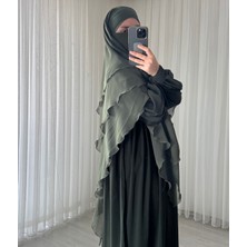 Atelier Cheval Prenses Takım, Ferace Sufle Takım, Medine Ipeği Elbise, Şifon Sufle, Hac, Umre