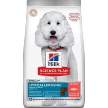 Üreticiniz Hills Science Plan Hypoallergenic Somonlu Orta Irk Yetişkin Tahılsız Köpek Maması 1