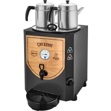 Remta 2 Demlikli 23 Lt Jumbo Çay Makinesi Ahşap Panel - DE11(A)