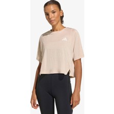 adidas Adi365 Soft Touch Kadın Bej Koşu T-Shirt.-