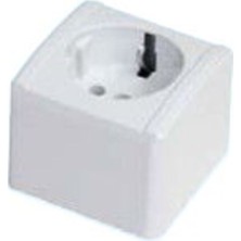 İNWATT Sıva Üstü Kare Topraklı Priz