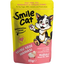 Smile 85 gr Pouch Kedi Maması Yavru Kuzulu *15'li